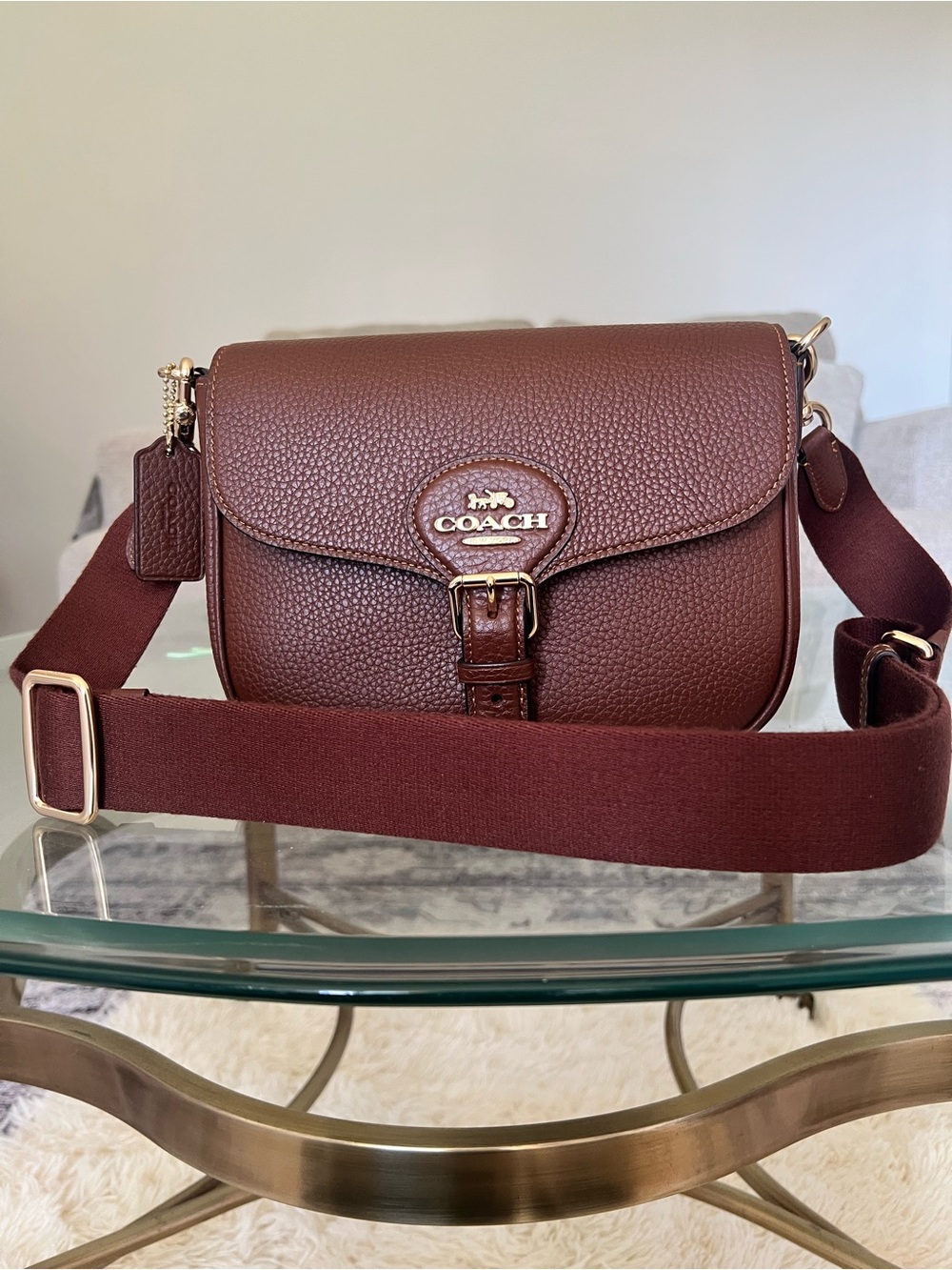 Coach Amelia Saddle bag 💼 brown